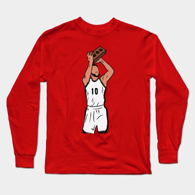 Ben Simmons Brick Long Sleeve T-Shirt by rattraptees